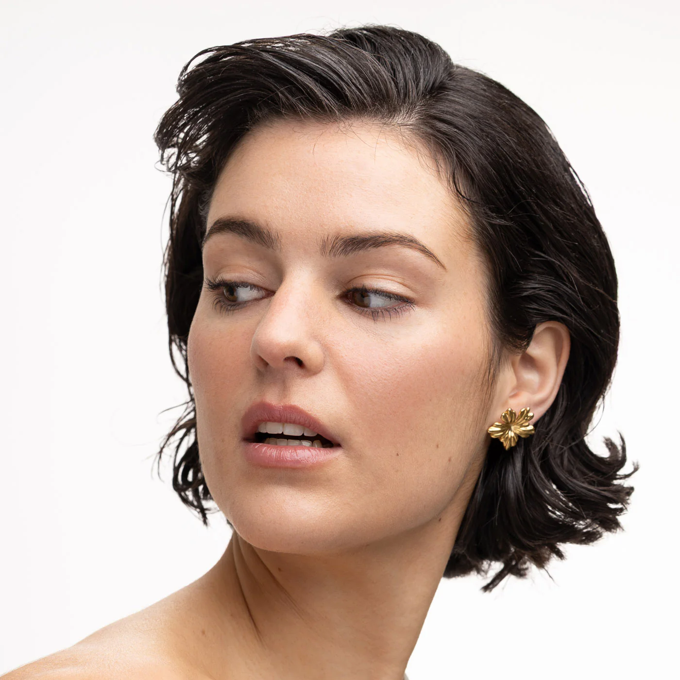 Mabel - Studs ĂrhĂ€ngen Blomma Rostfritt StĂ„l - Image 5