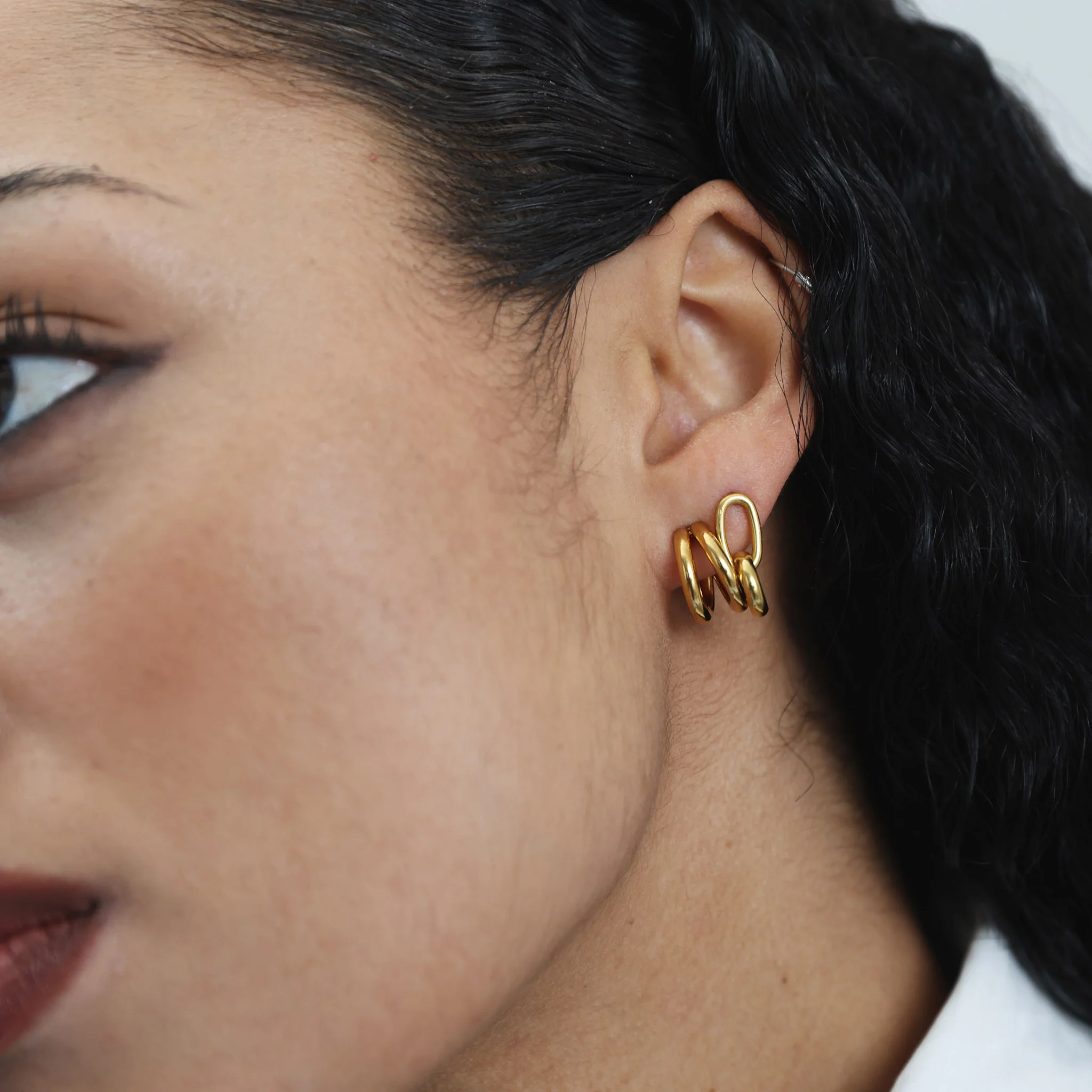 Madina - Studs & Hoops Örhängen Rostfritt Stål - Image 8