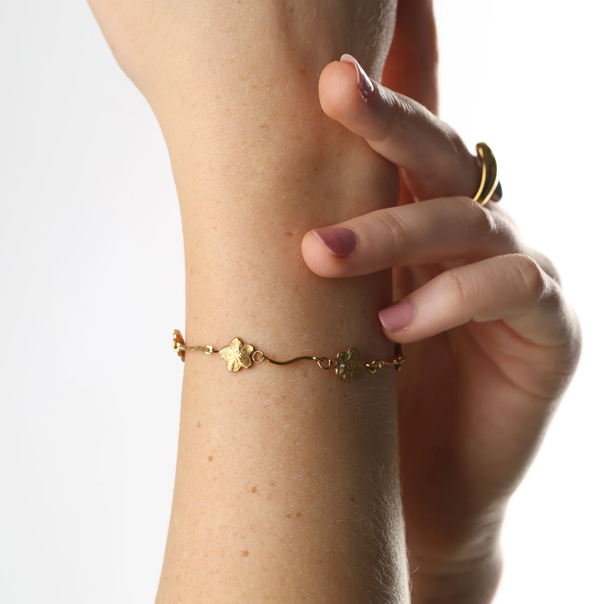 Mae - Armband Blomma Rostfritt StÄl - Image 2