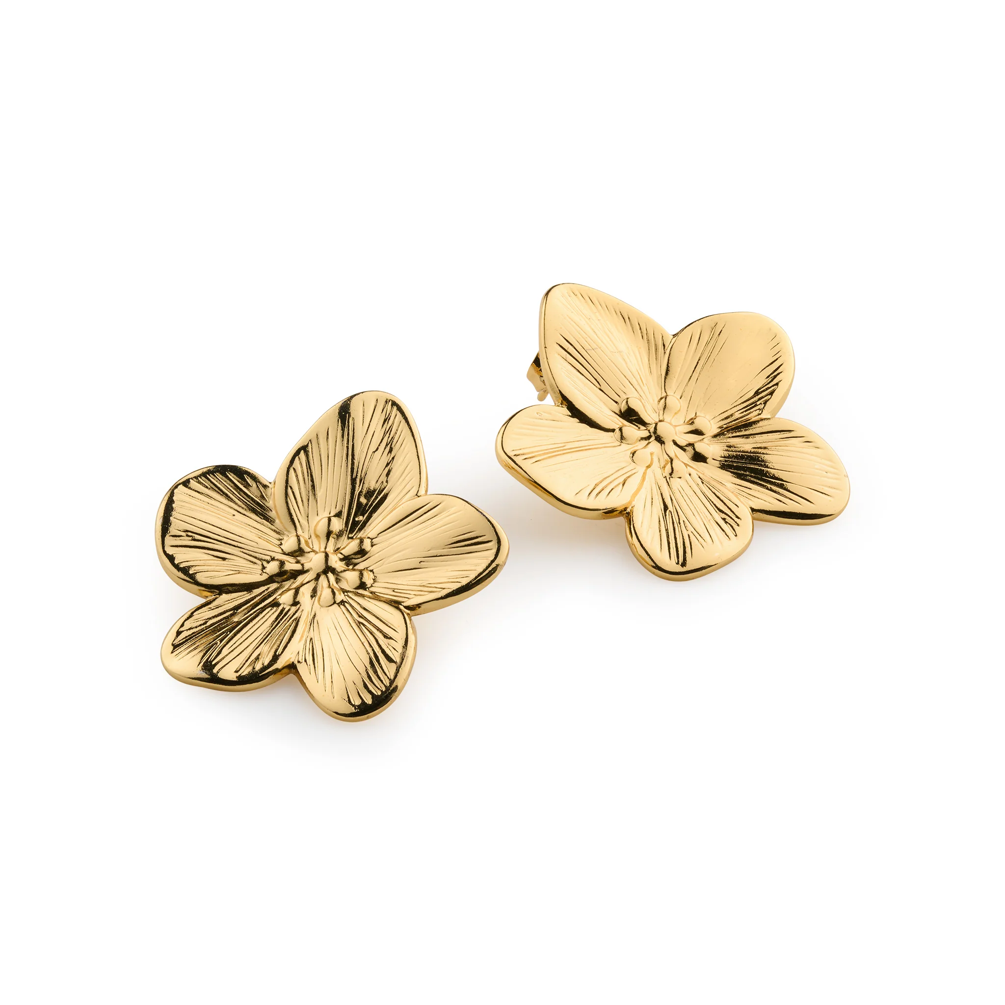 Maebry - Statement Studs ĂrhĂ€ngen Blommor Rostfritt StĂ„l