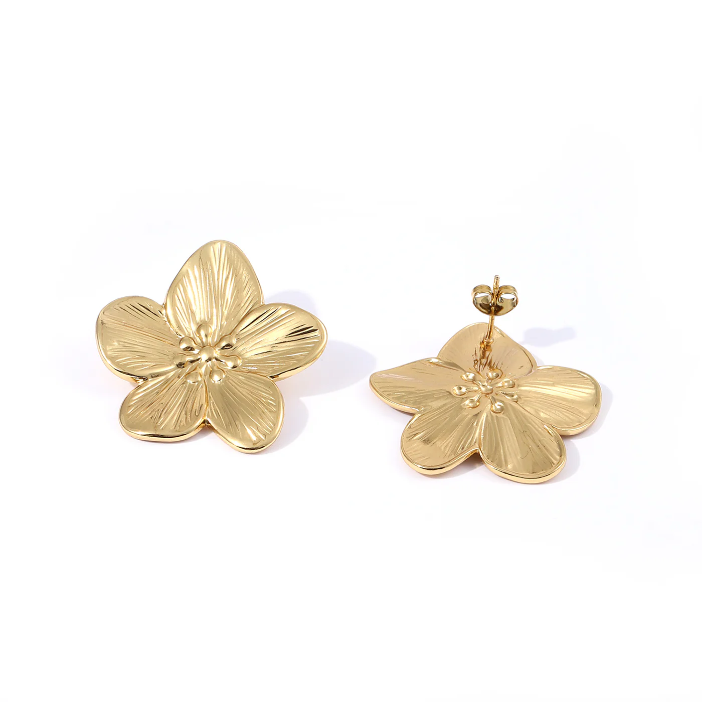 Maebry - Statement Studs ĂrhĂ€ngen Blommor Rostfritt StĂ„l - Image 2