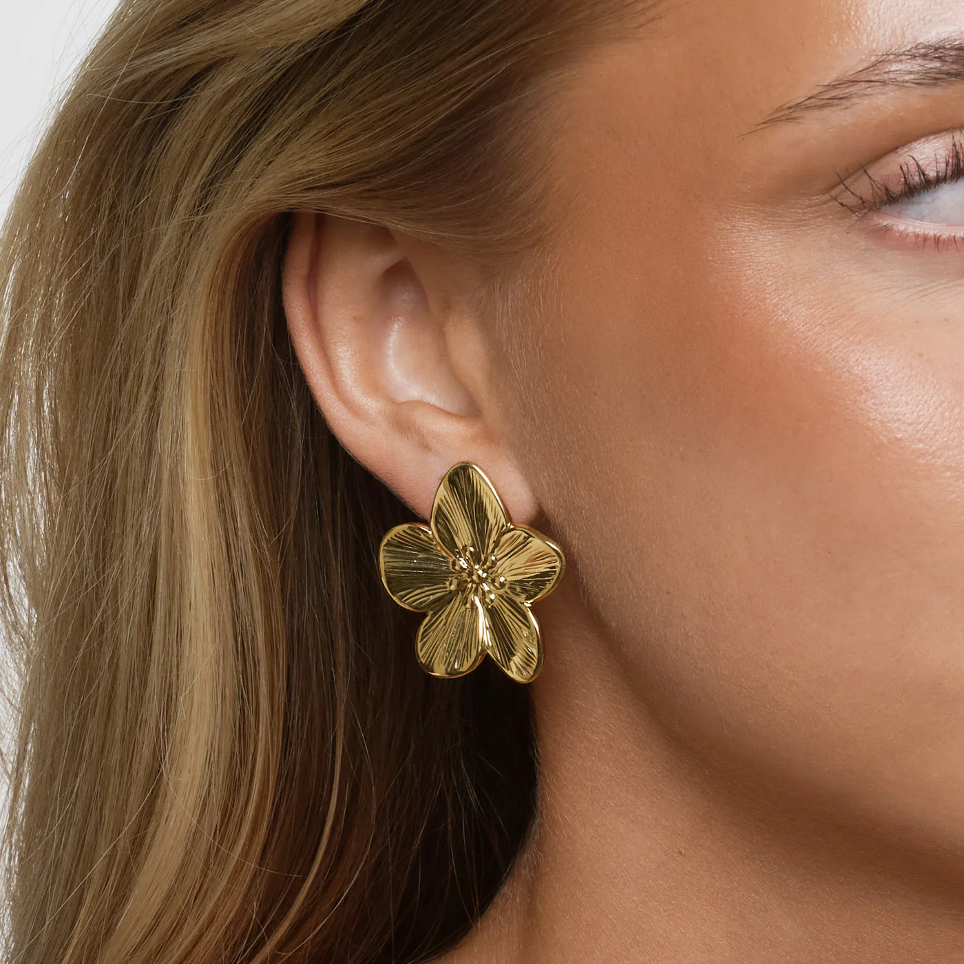 Maebry - Statement Studs ĂrhĂ€ngen Blommor Rostfritt StĂ„l - Image 3