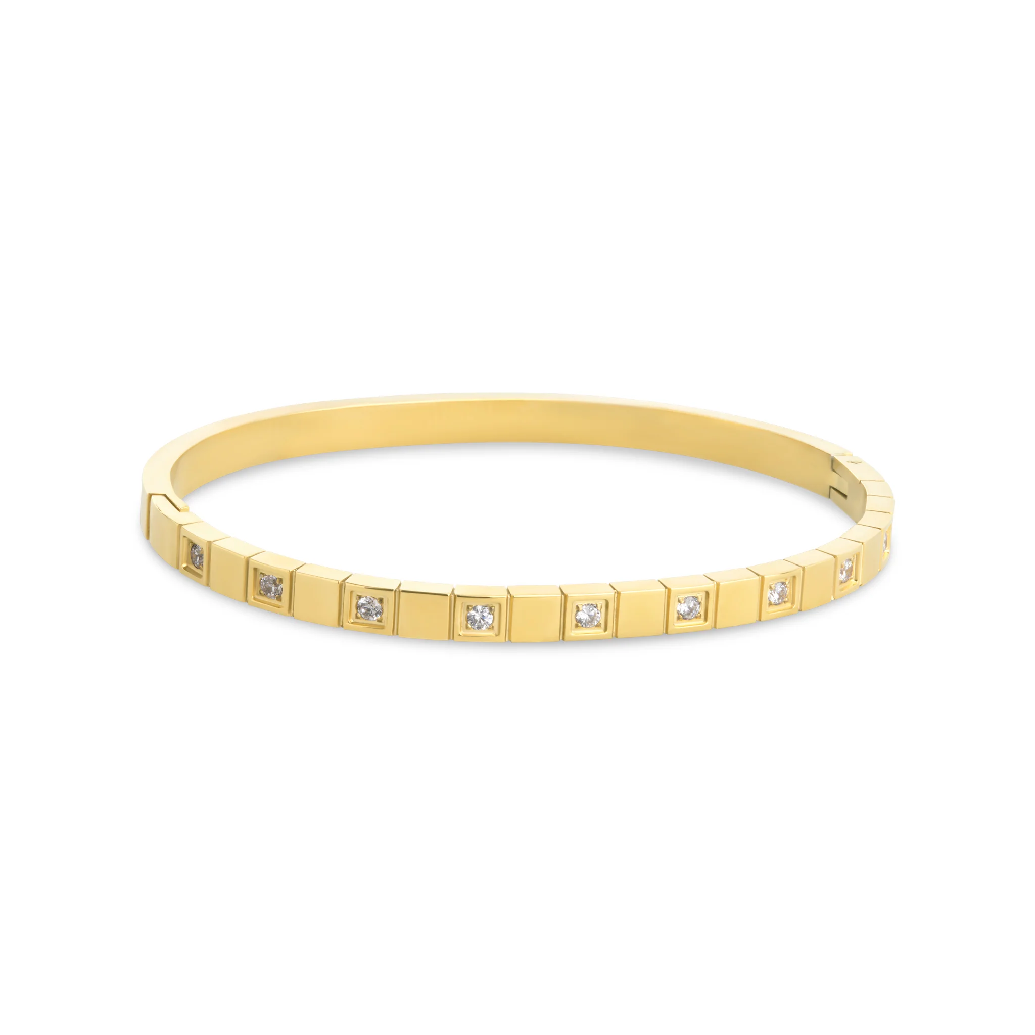 Meg - Bangle Armband Kristall Rostfritt Stål - Image 2