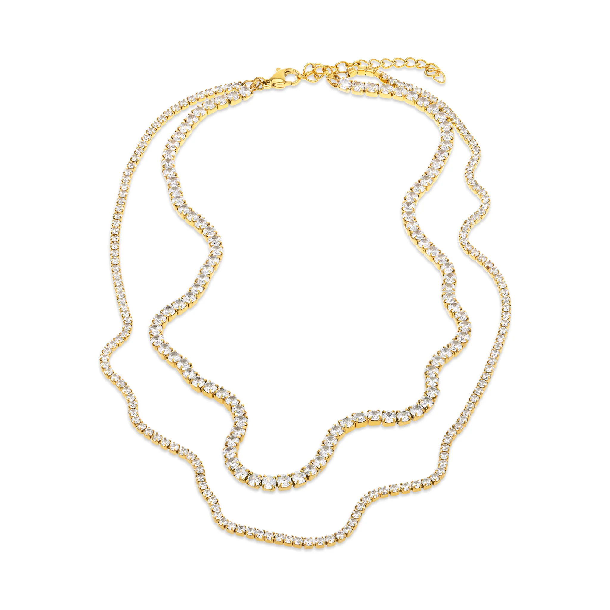 Melina - Halsband Kristall Rostfritt Stål - Image 3
