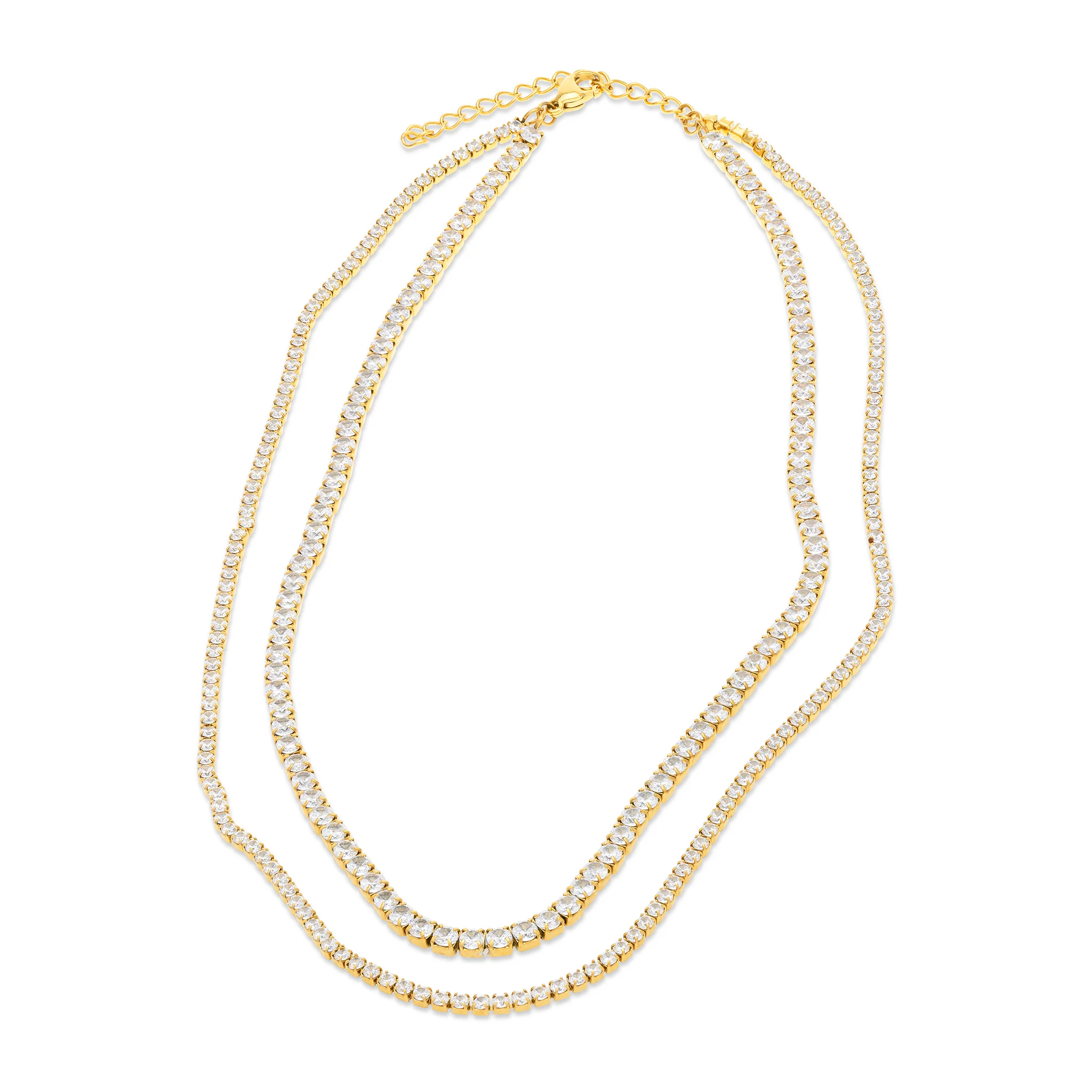 Melina - Halsband Kristall Rostfritt Stål - Image 4