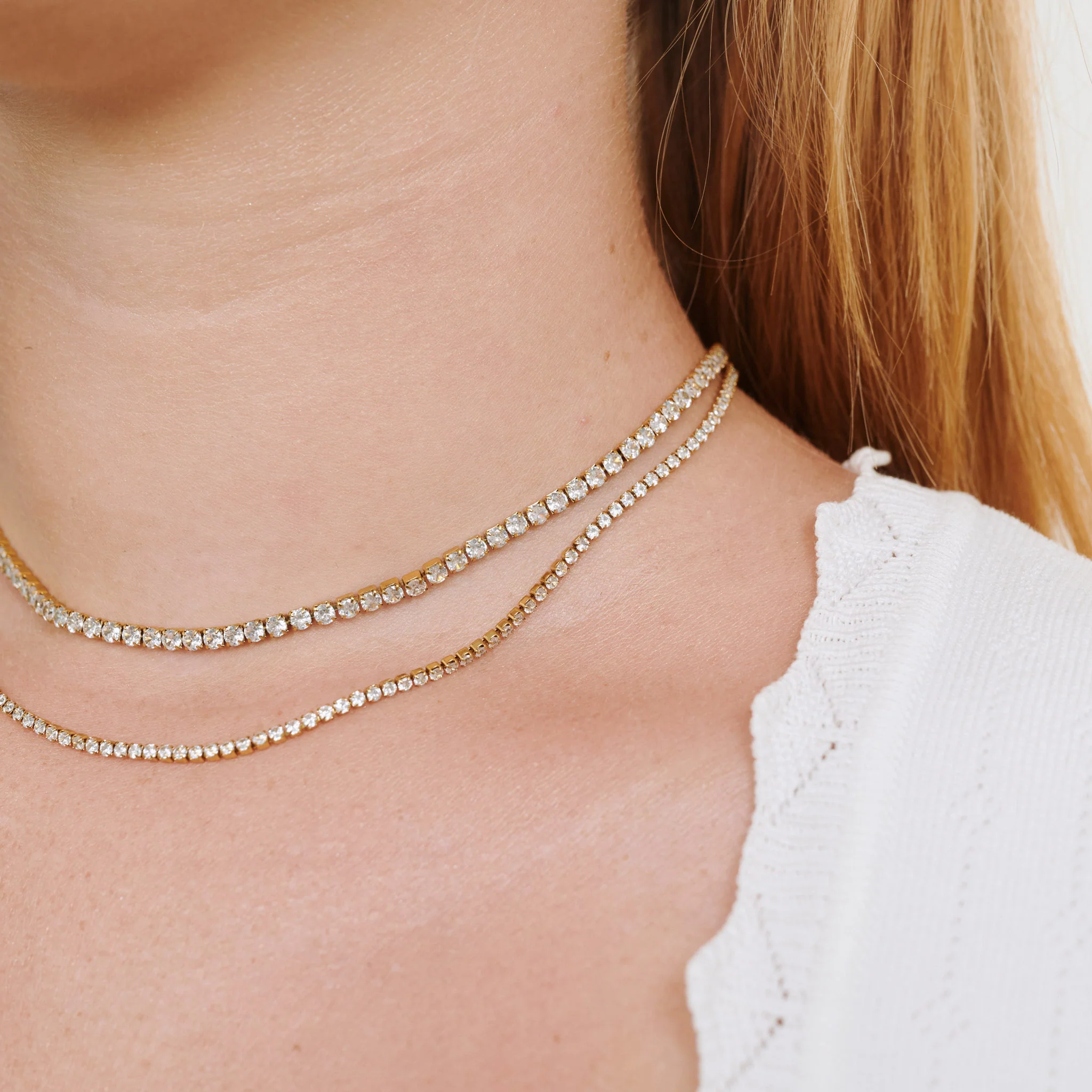 Melina - Halsband Kristall Rostfritt Stål - Image 6