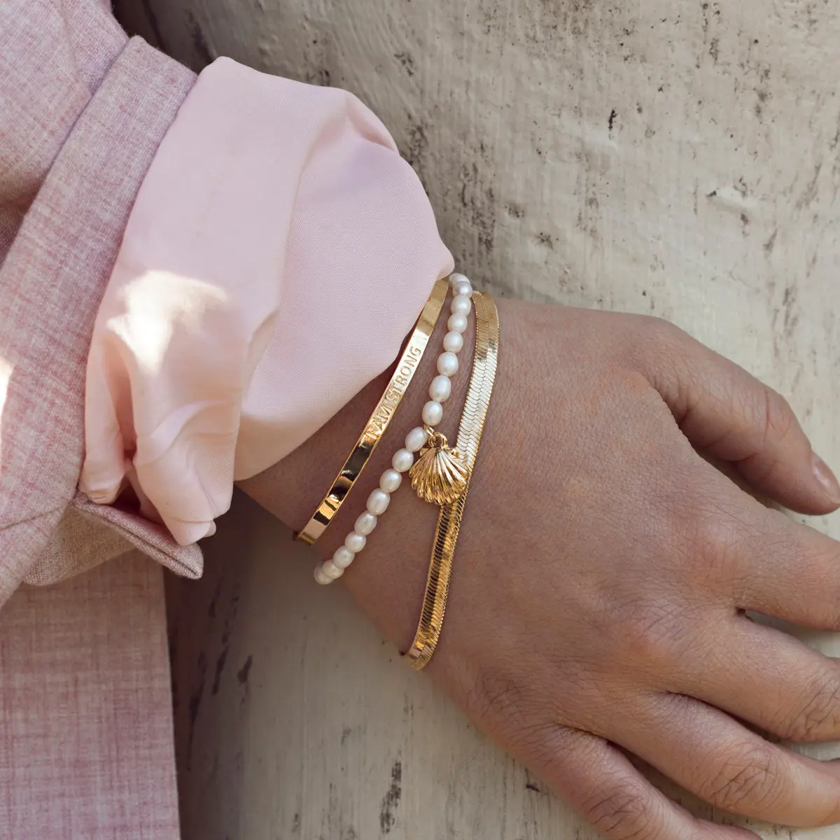 Armband för sjöjungfruskal och pärlor - Image 4