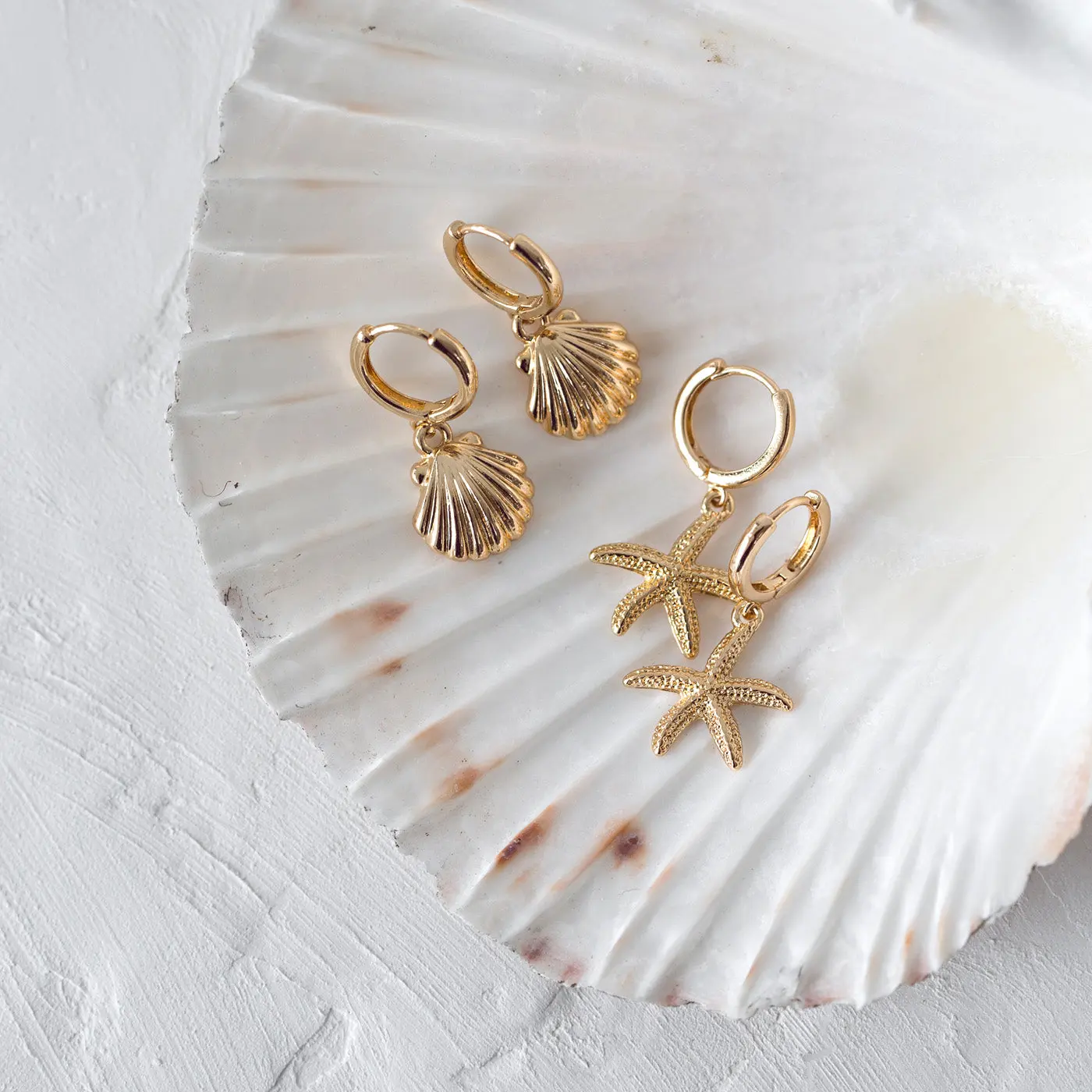 Mermaid Shell Hoop örhängen - Image 3