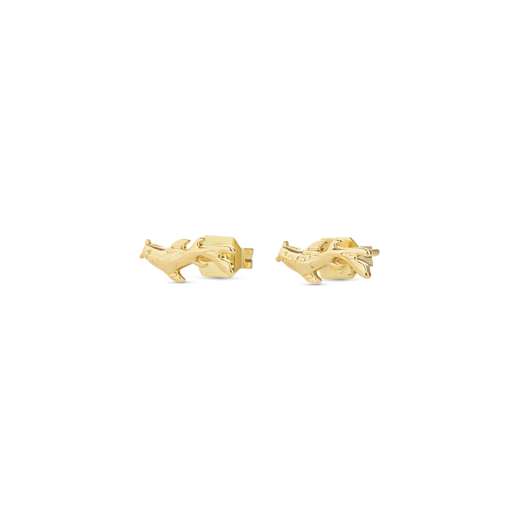 Neela - Fiskörhängen Studs Rostfritt Stål
