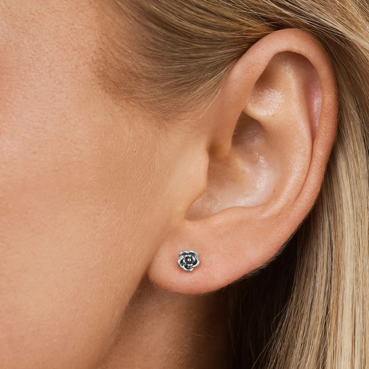 Nixie - Mini Studs Örhängen Blomma Rostfritt Stål - Image 3