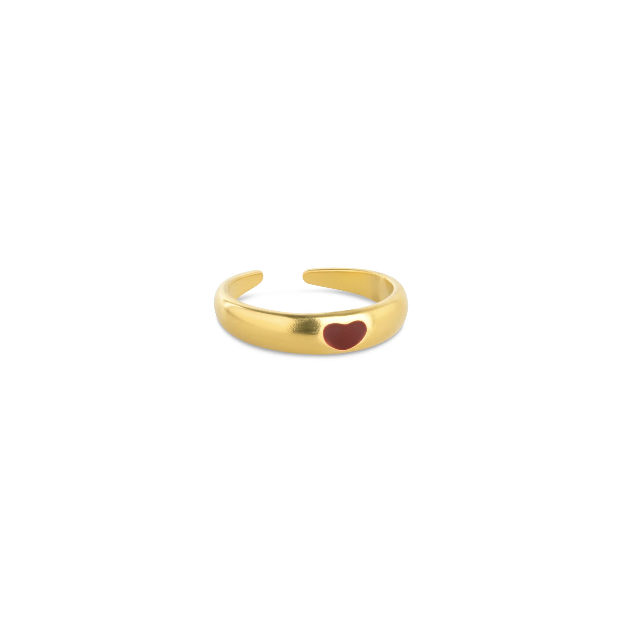 Odette - Ring HjÀrta Rostfritt StÄl