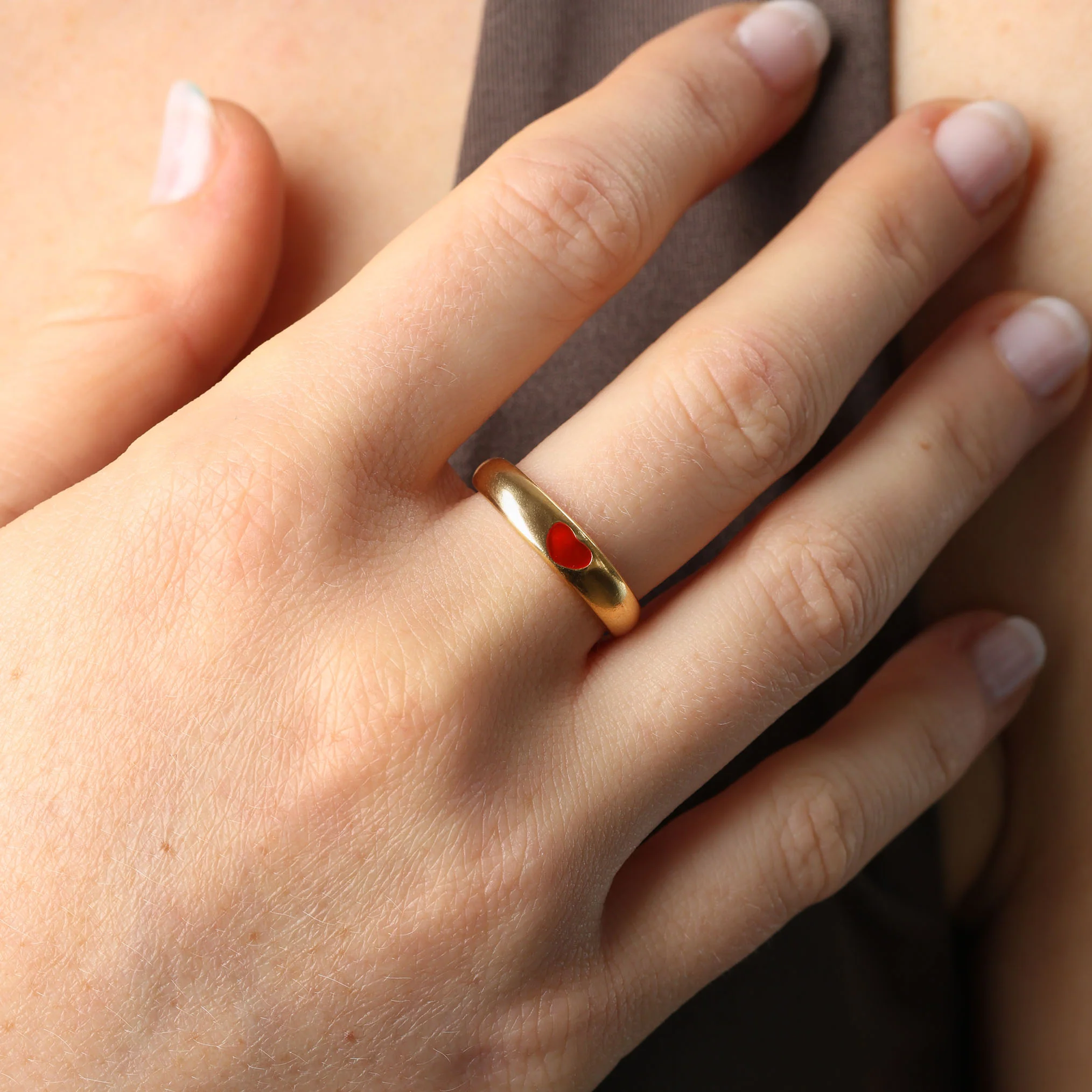 Odette - Ring HjÀrta Rostfritt StÄl - Image 2