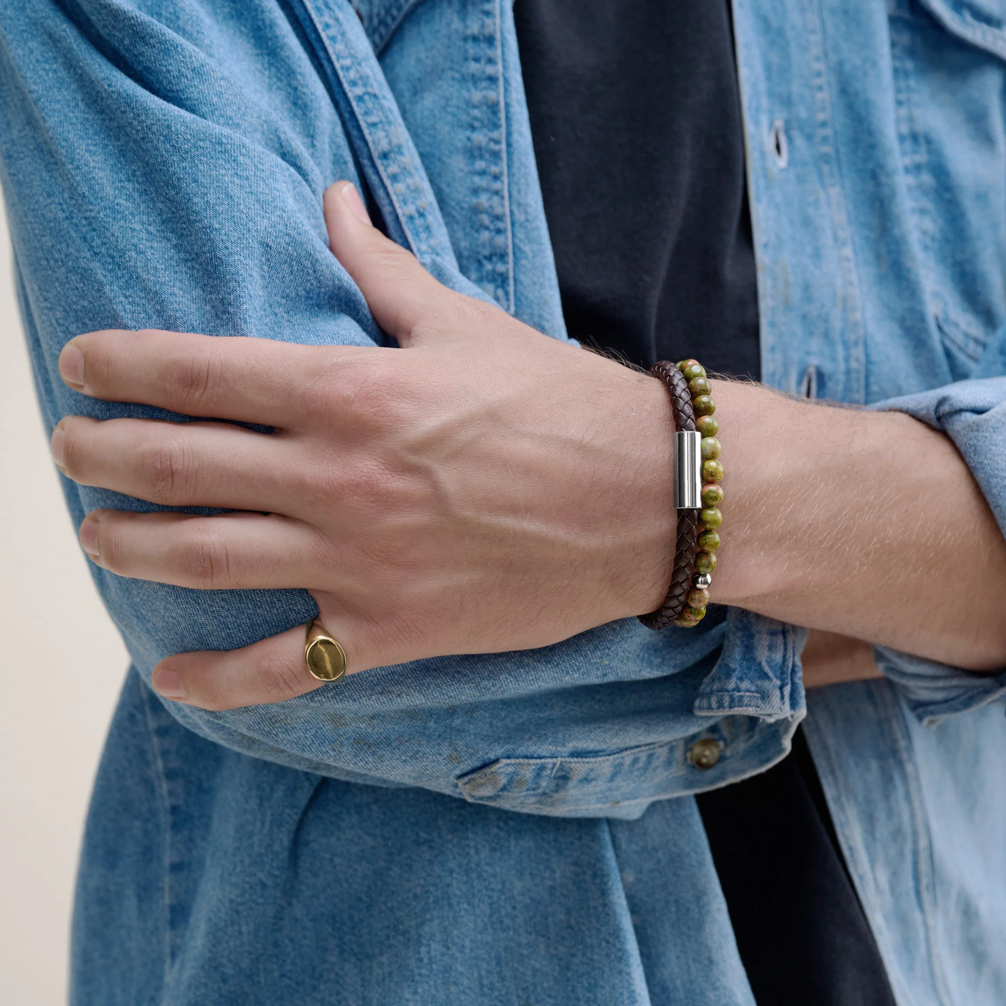 Oliver - Läderarmband Rostfritt Stål - Image 14