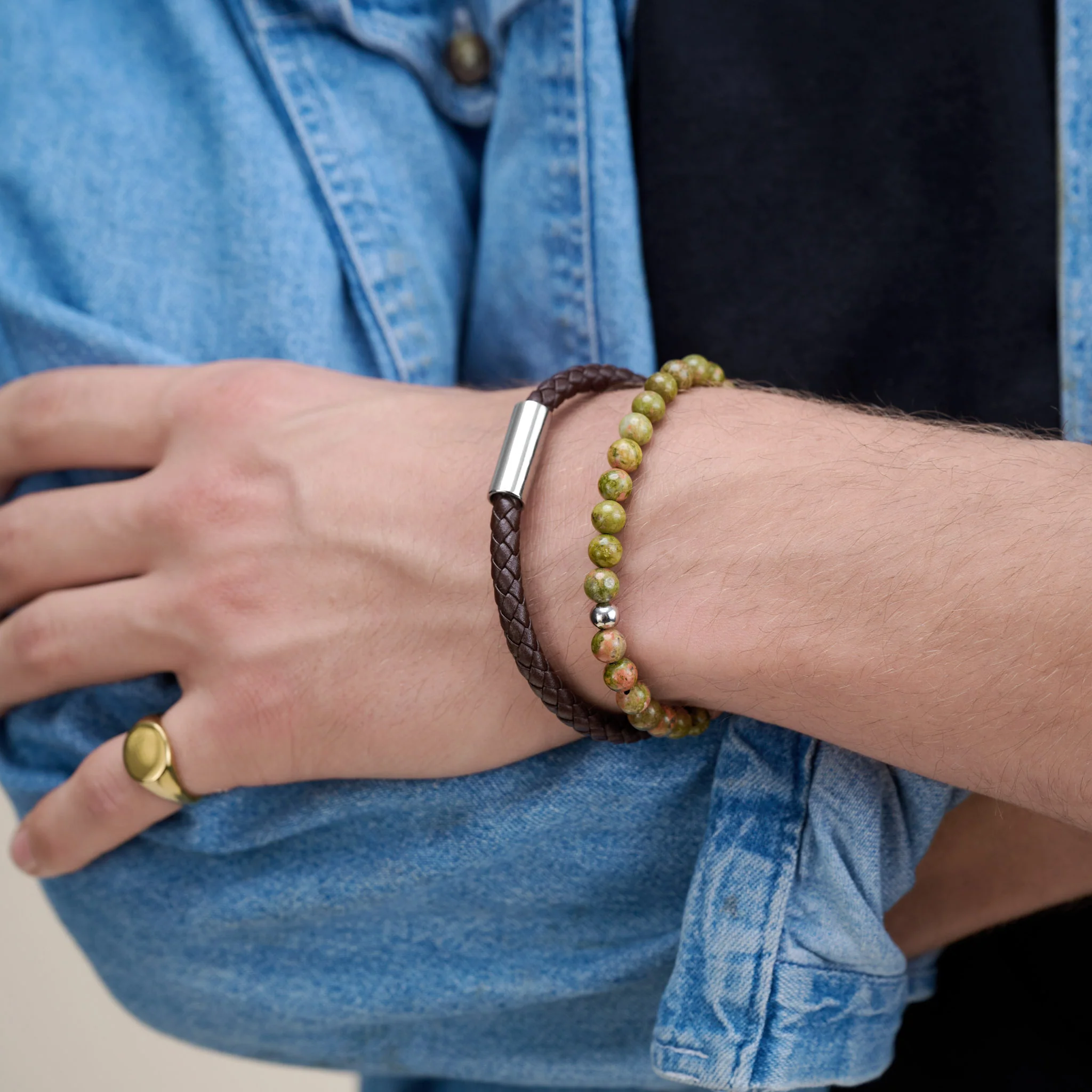 Oliver - Läderarmband Rostfritt Stål - Image 15