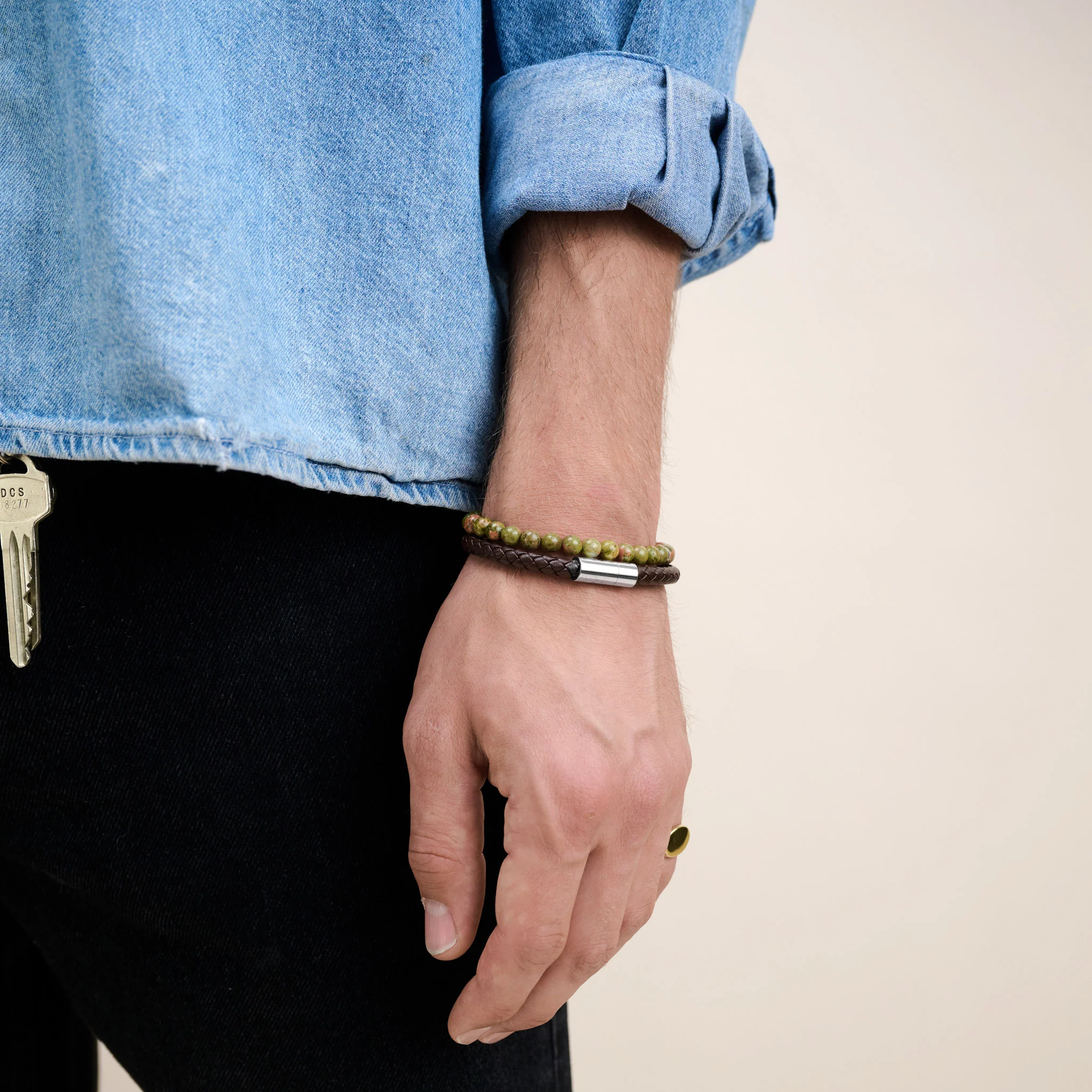 Oliver - Läderarmband Rostfritt Stål - Image 16
