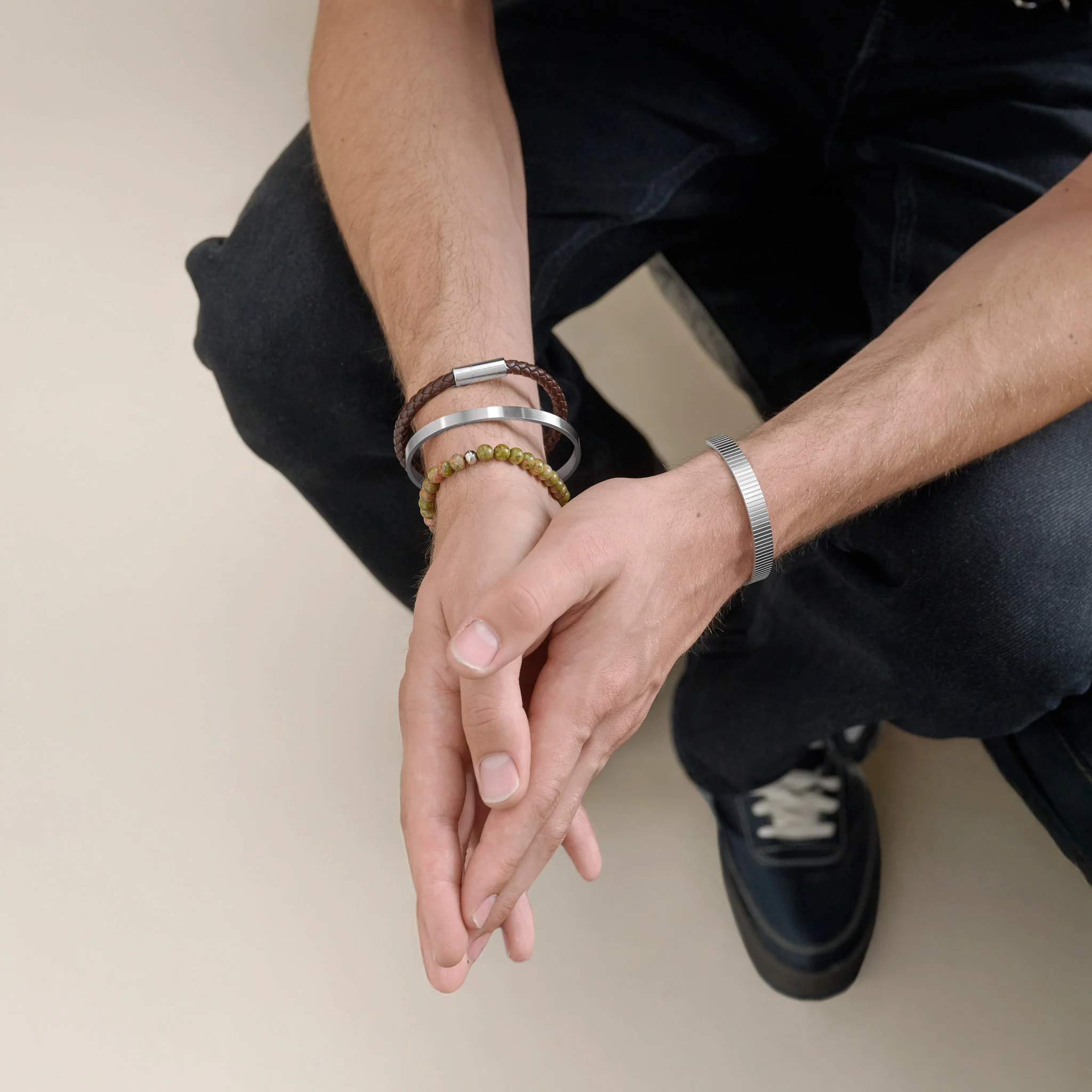 Oliver - Läderarmband Rostfritt Stål - Image 17