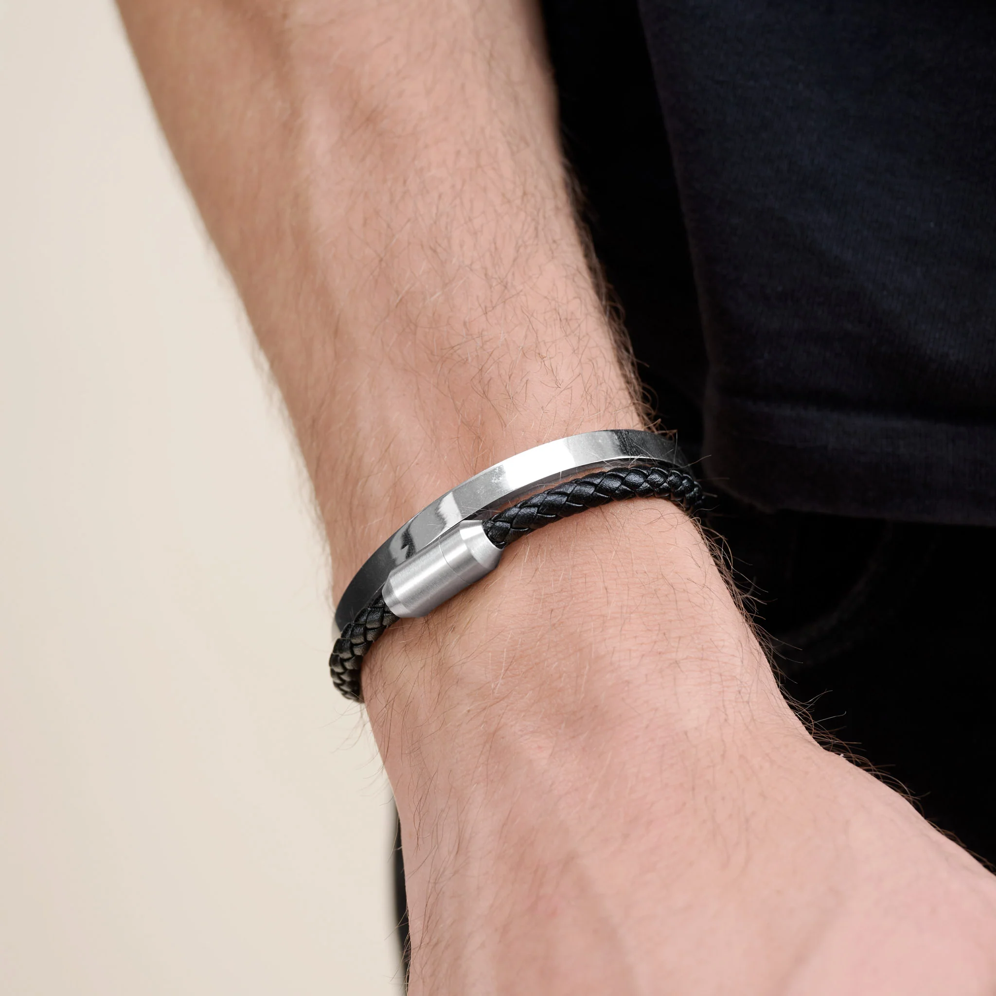 Oliver - Läderarmband Rostfritt Stål - Image 7