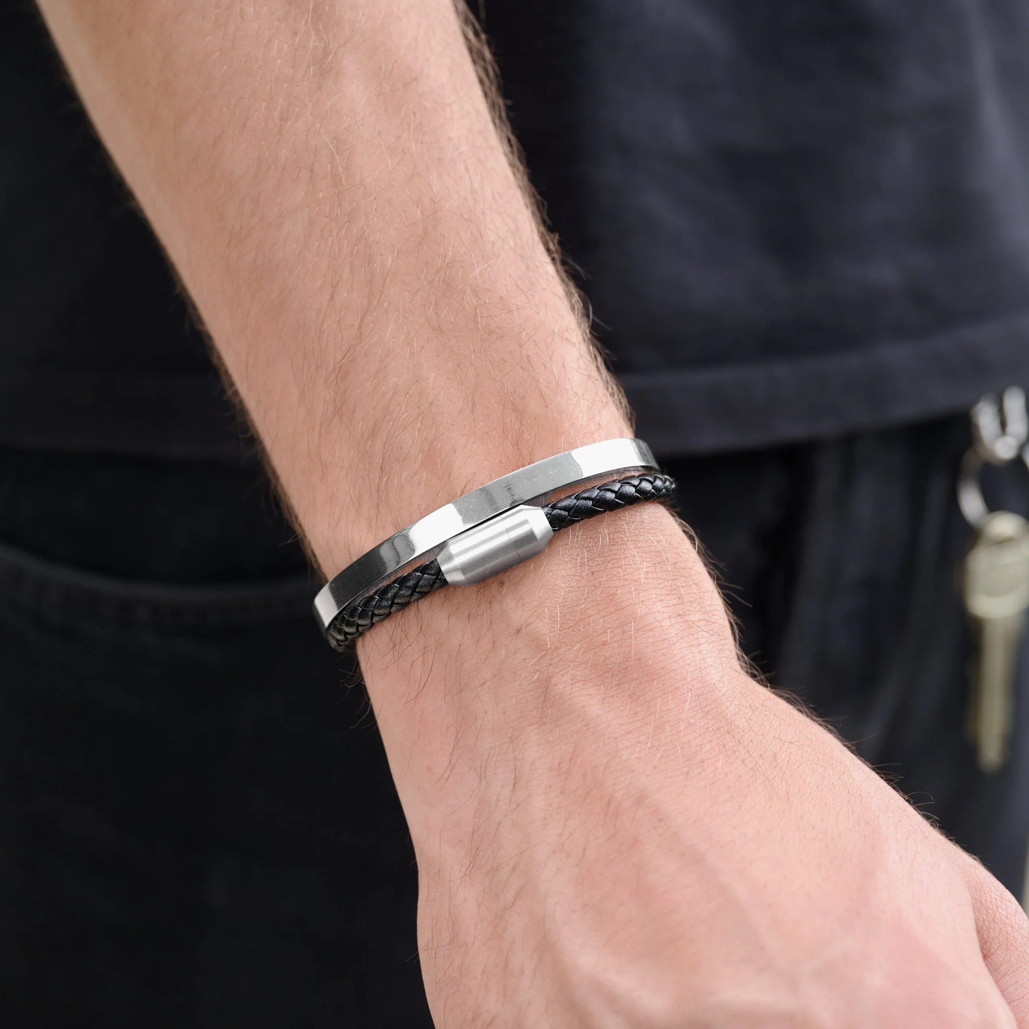 Oliver - Läderarmband Rostfritt Stål - Image 9
