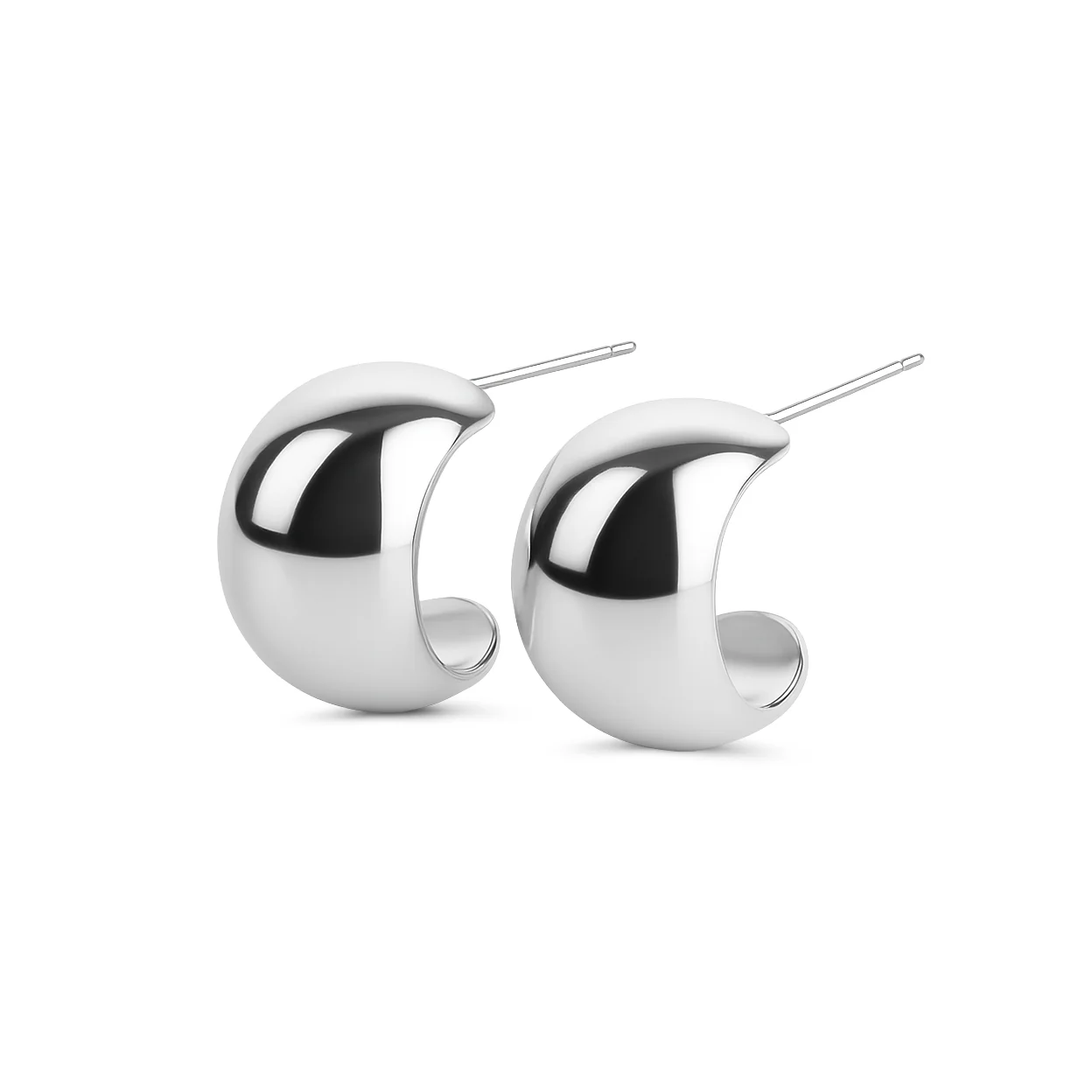 Selena - Chunky Studs ĂrhĂ€ngen Rostfritt StĂ„l - Image 2