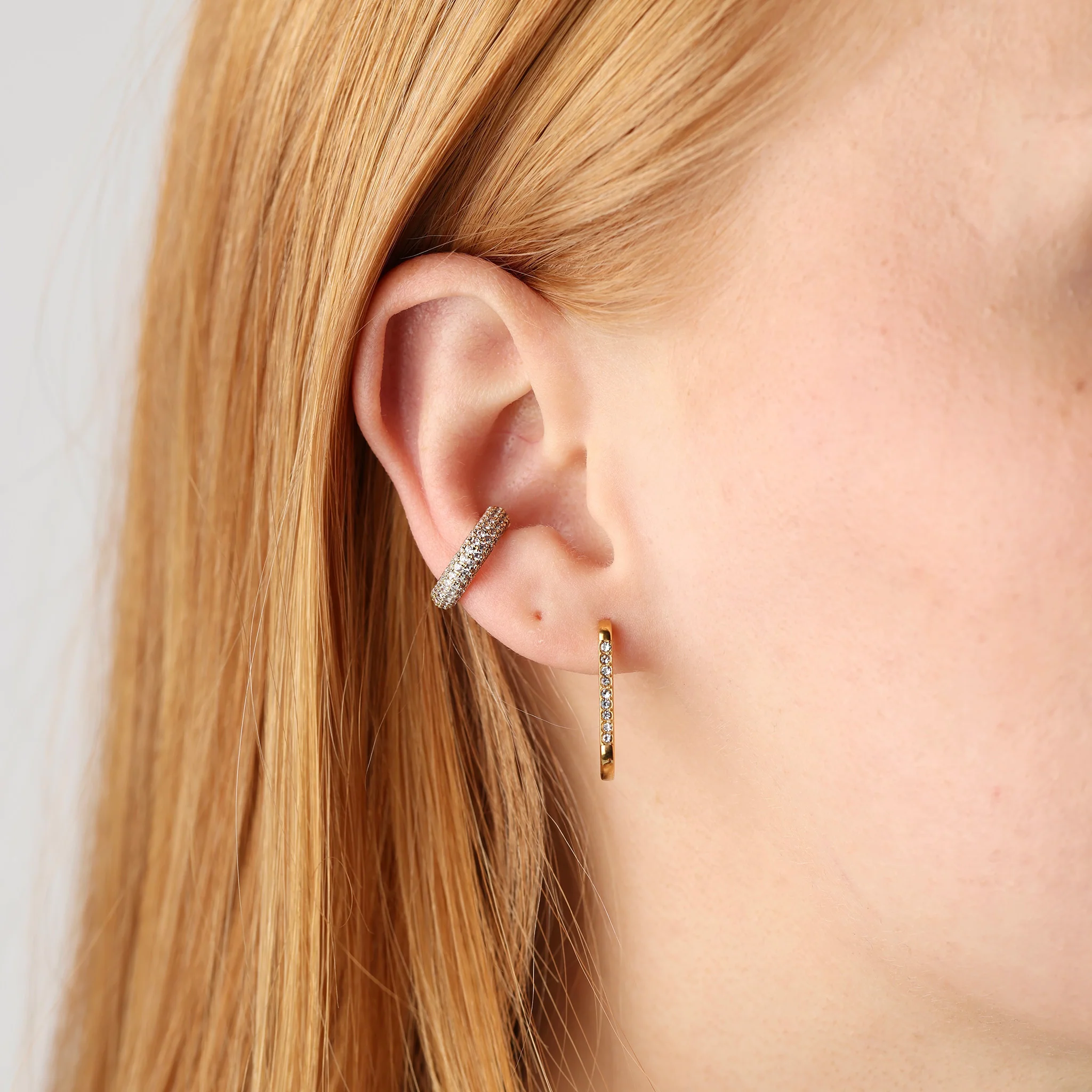 Solina - Kristall Ear Cuff Rostfritt StÄl - Image 2