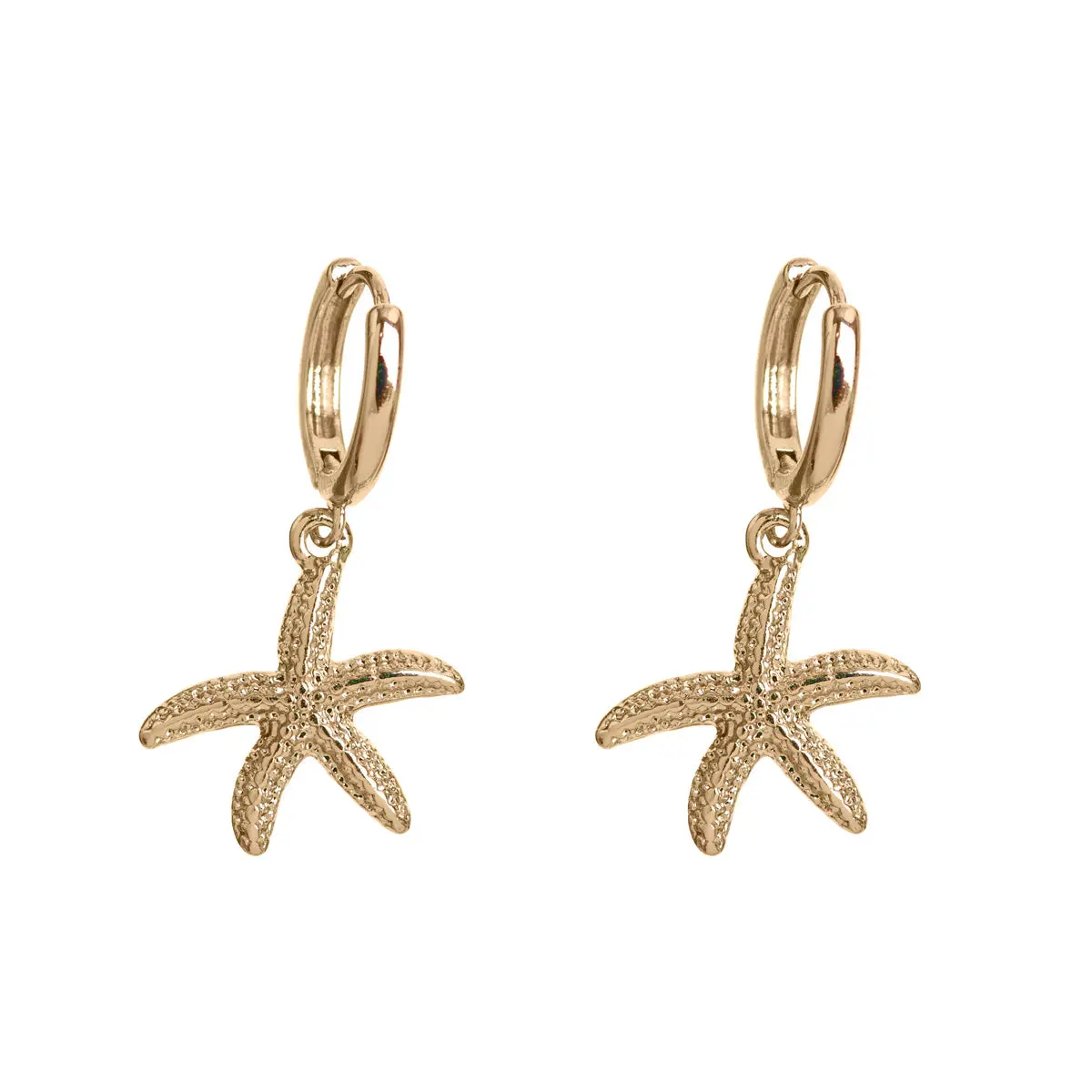 Starfish hoop örhänge