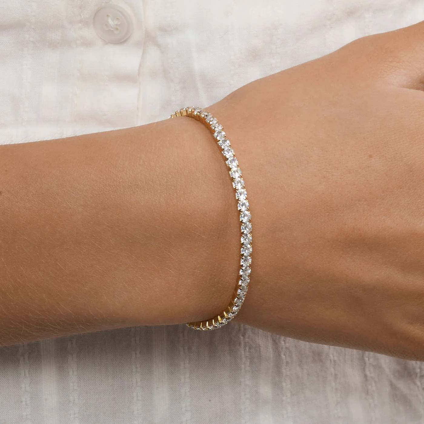 Sunny - Tennisarmband Kristall Rostfritt StÄl - Image 2