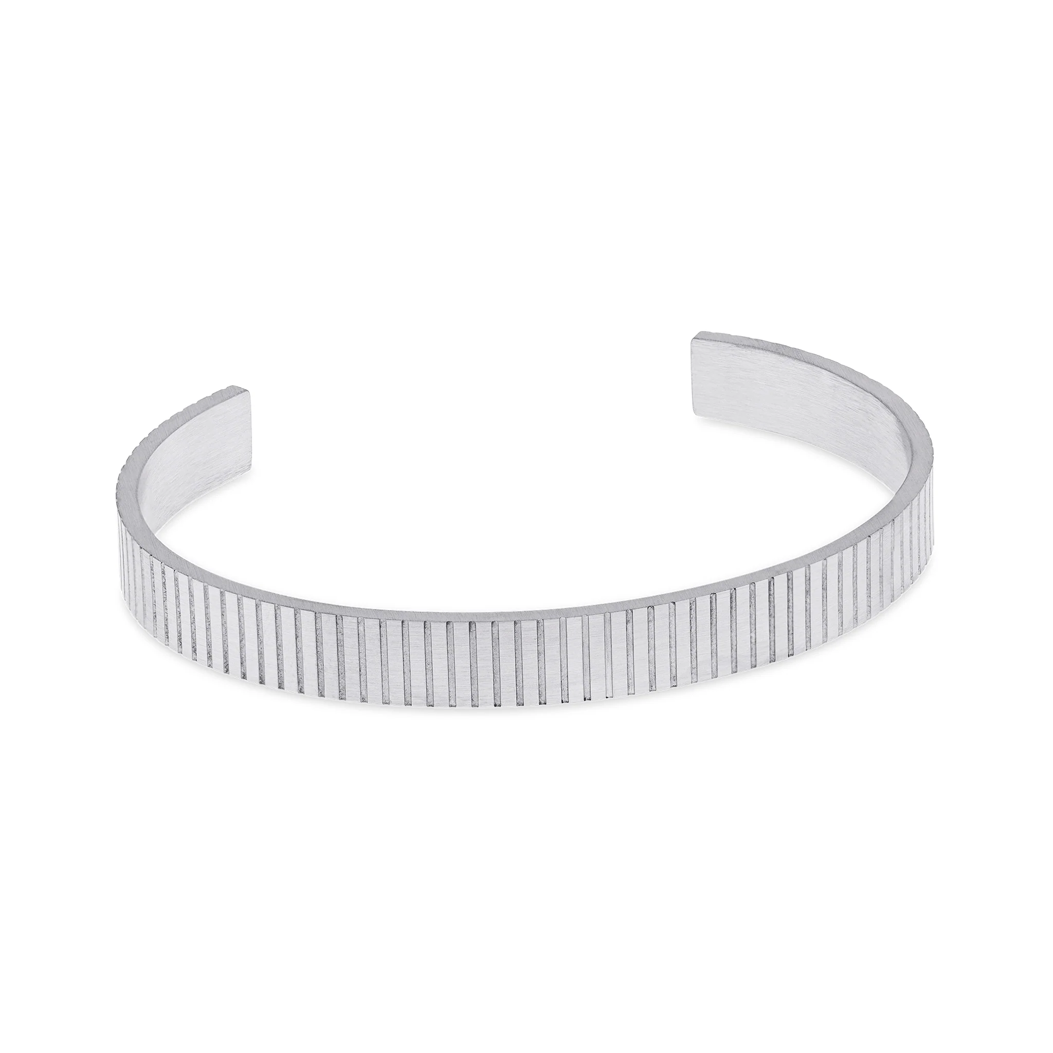 Tage - Ribbad Bangle Armband Rostfritt Stål