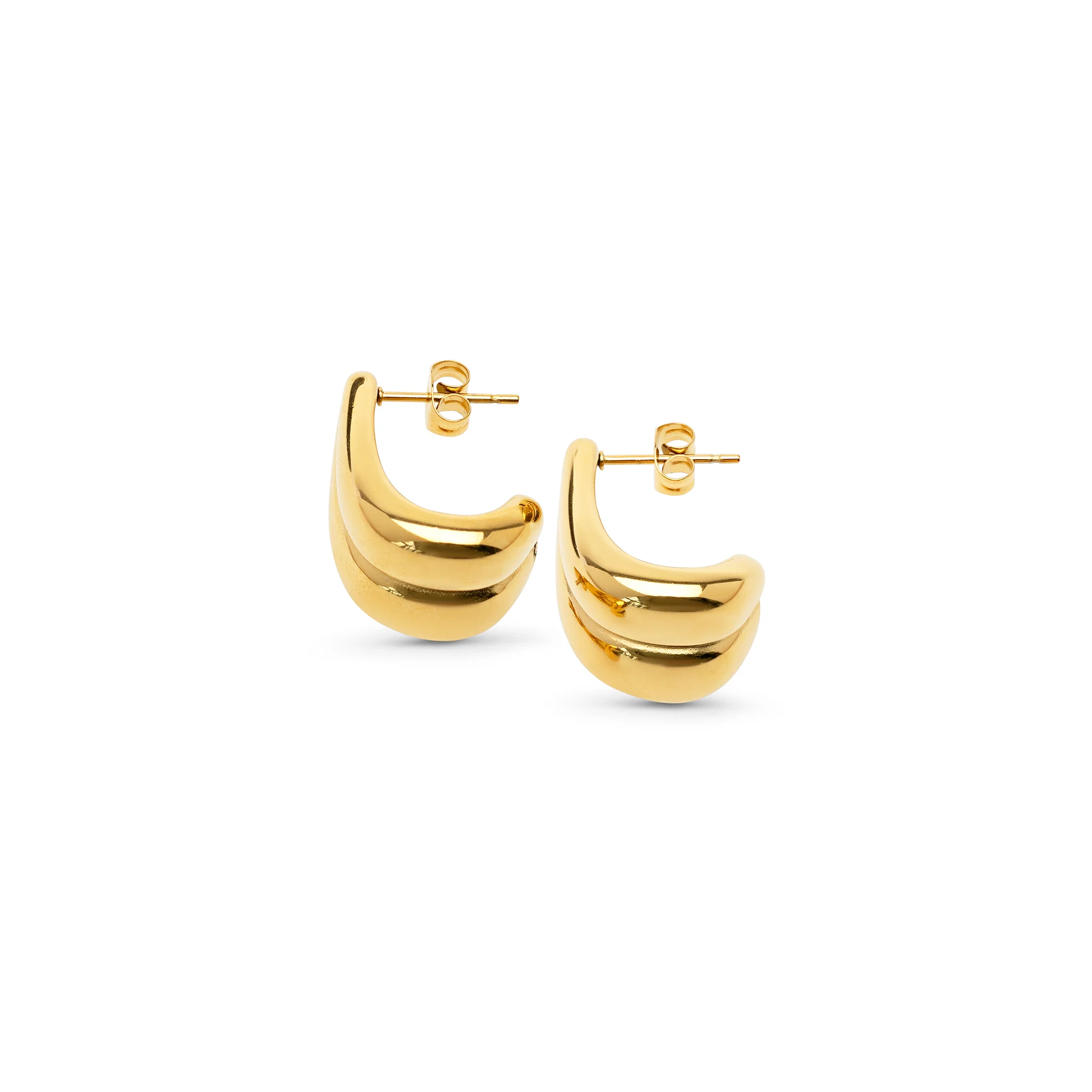 Tara - Chunky Studs Örhängen Rostfritt Stål - Image 3