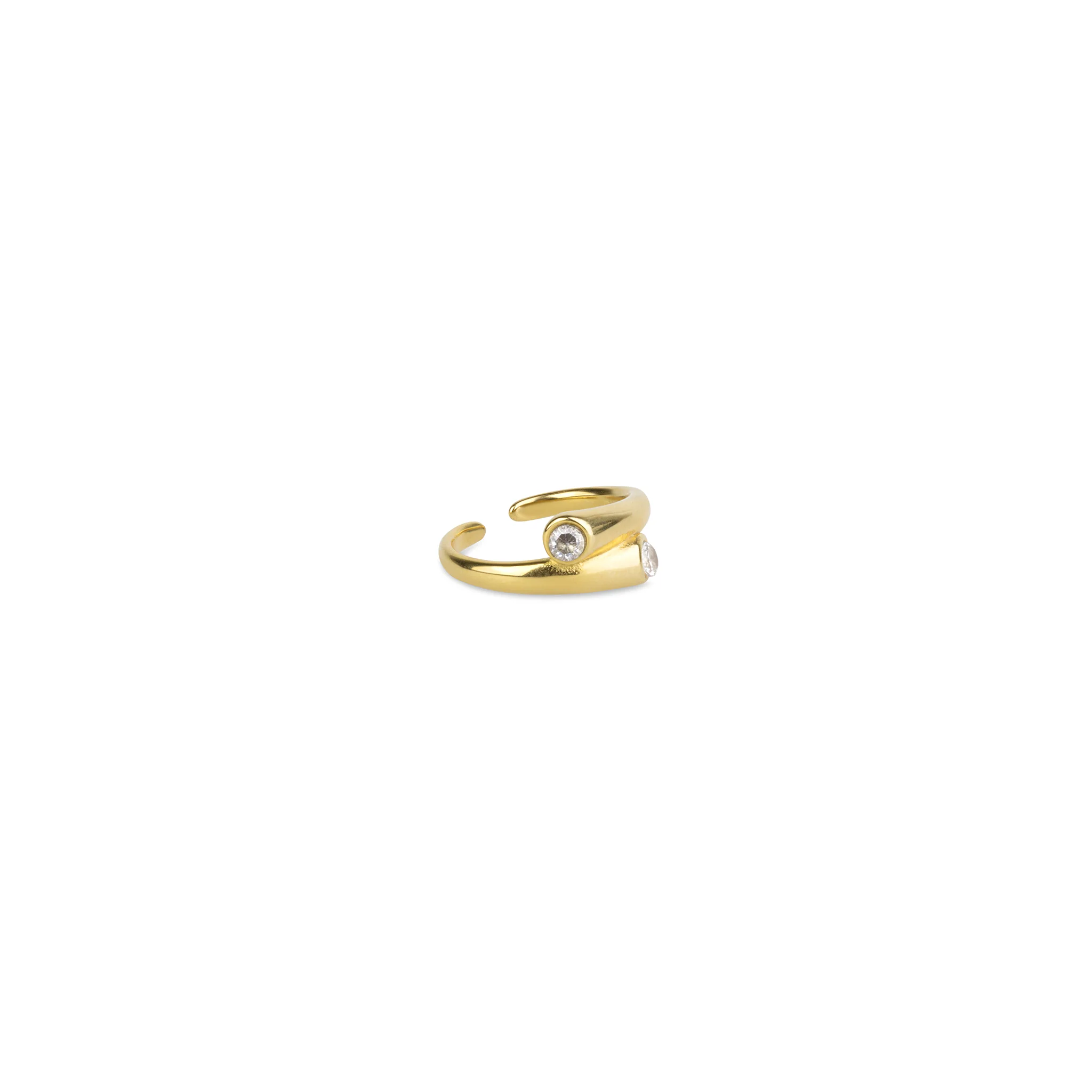 Tomine - Hug Ring Kristall Rostfritt StÄl