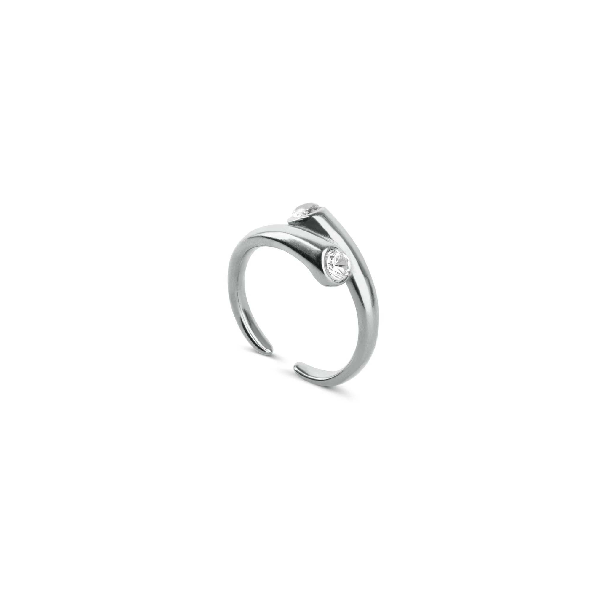 Tomine - Hug Ring Kristall Rostfritt StÄl - Image 2