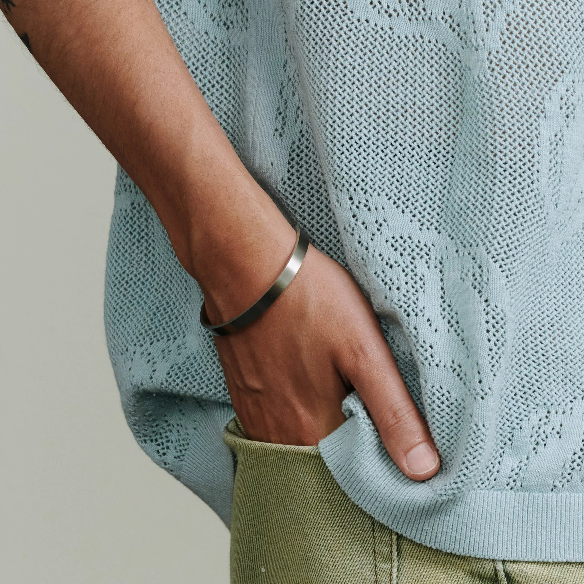 Tristan - Sleek Bangle Armband Rostfritt Stål - Image 3