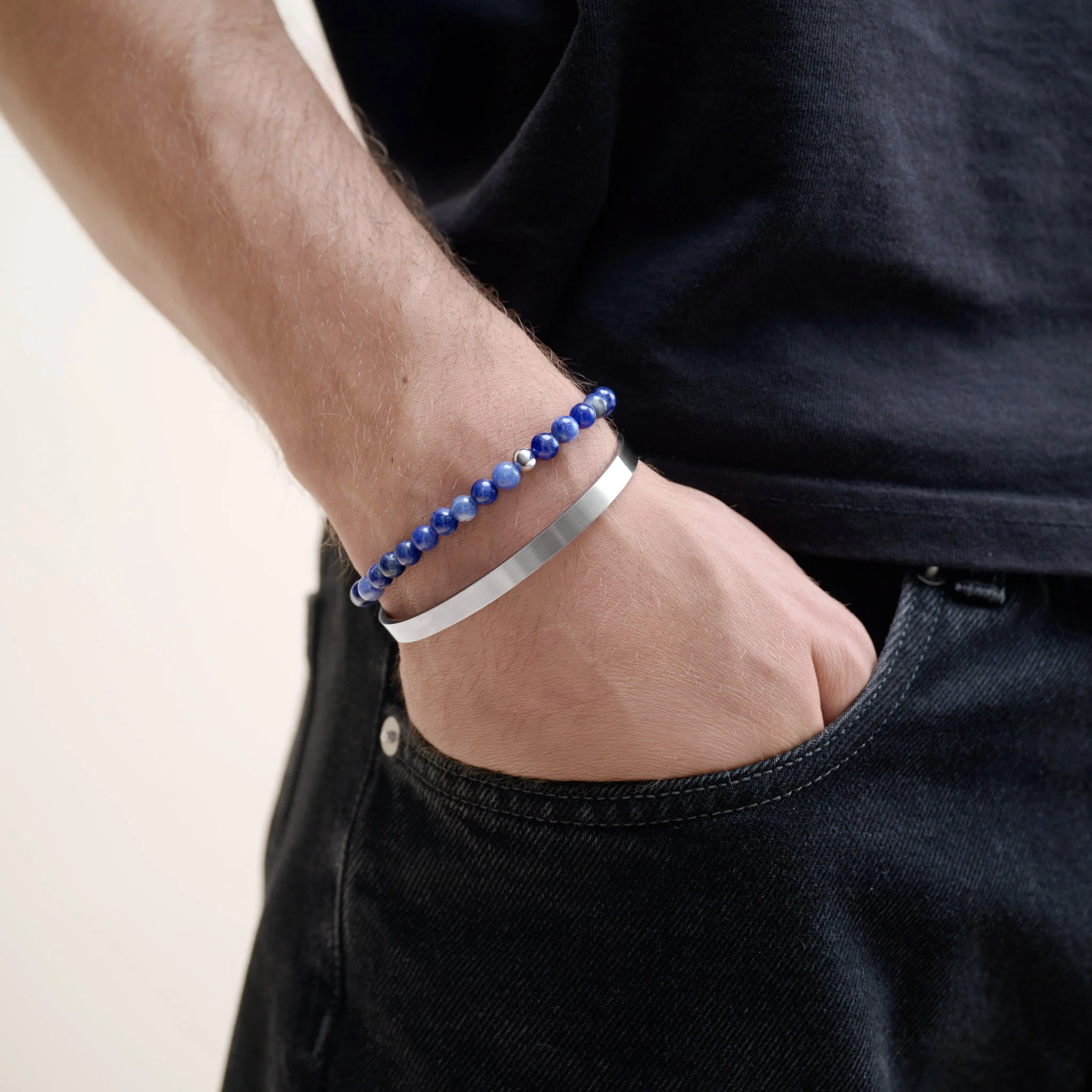 Tristan - Sleek Bangle Armband Rostfritt Stål - Image 4