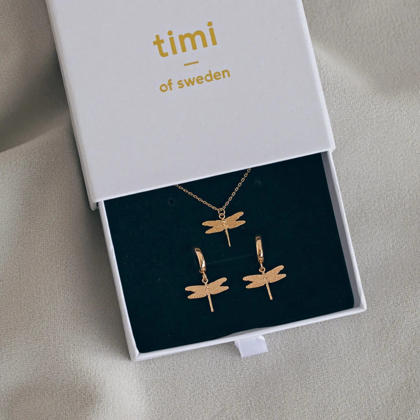 Trollslända Set Örhängen och Halsband - Image 3
