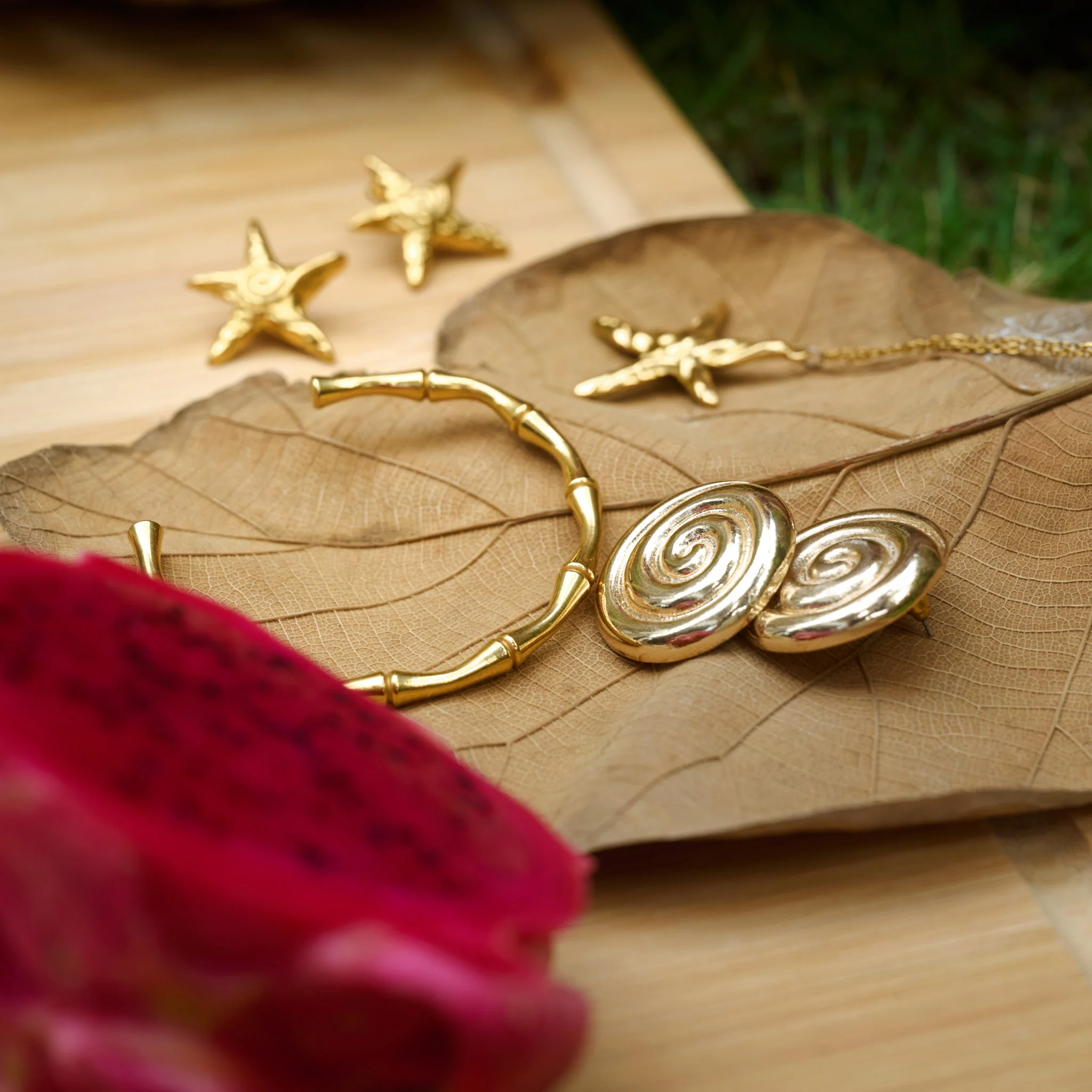 Tyra - Bambu Bangle Armband Rostfritt Stål - Image 13