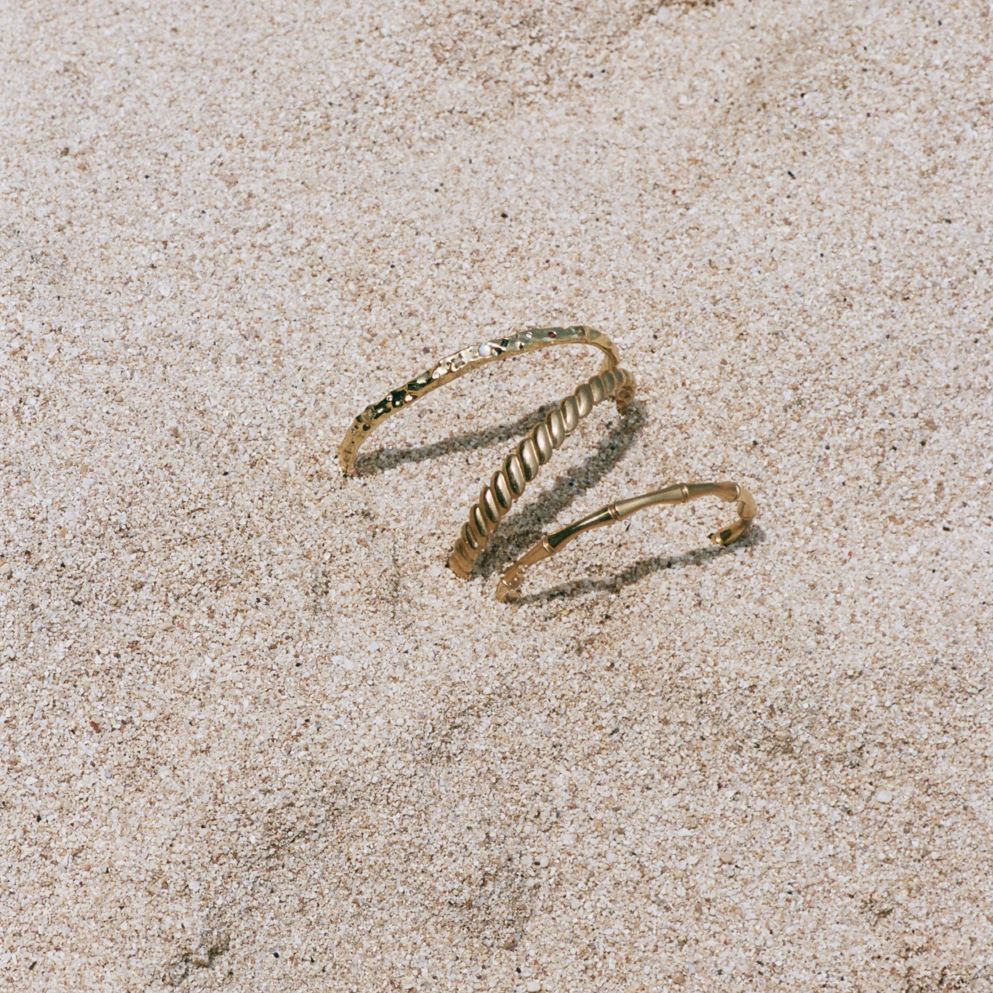 Tyra - Bambu Bangle Armband Rostfritt Stål - Image 16