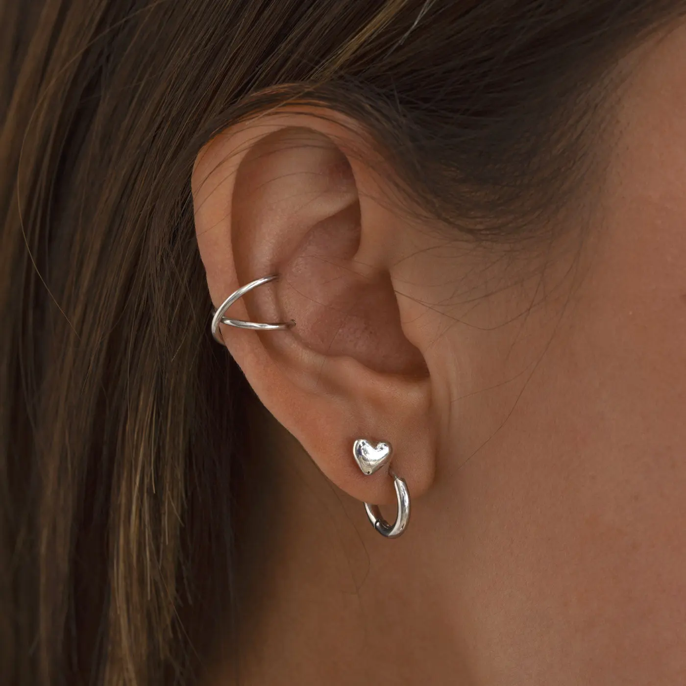Uli - Kors Earcuff Rostfritt StÄl - Image 4