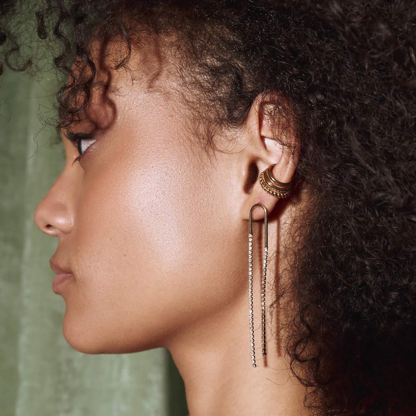 Valentina - HĂ€ngande Kristallkedjor Studs ĂrhĂ€ngen - Image 3