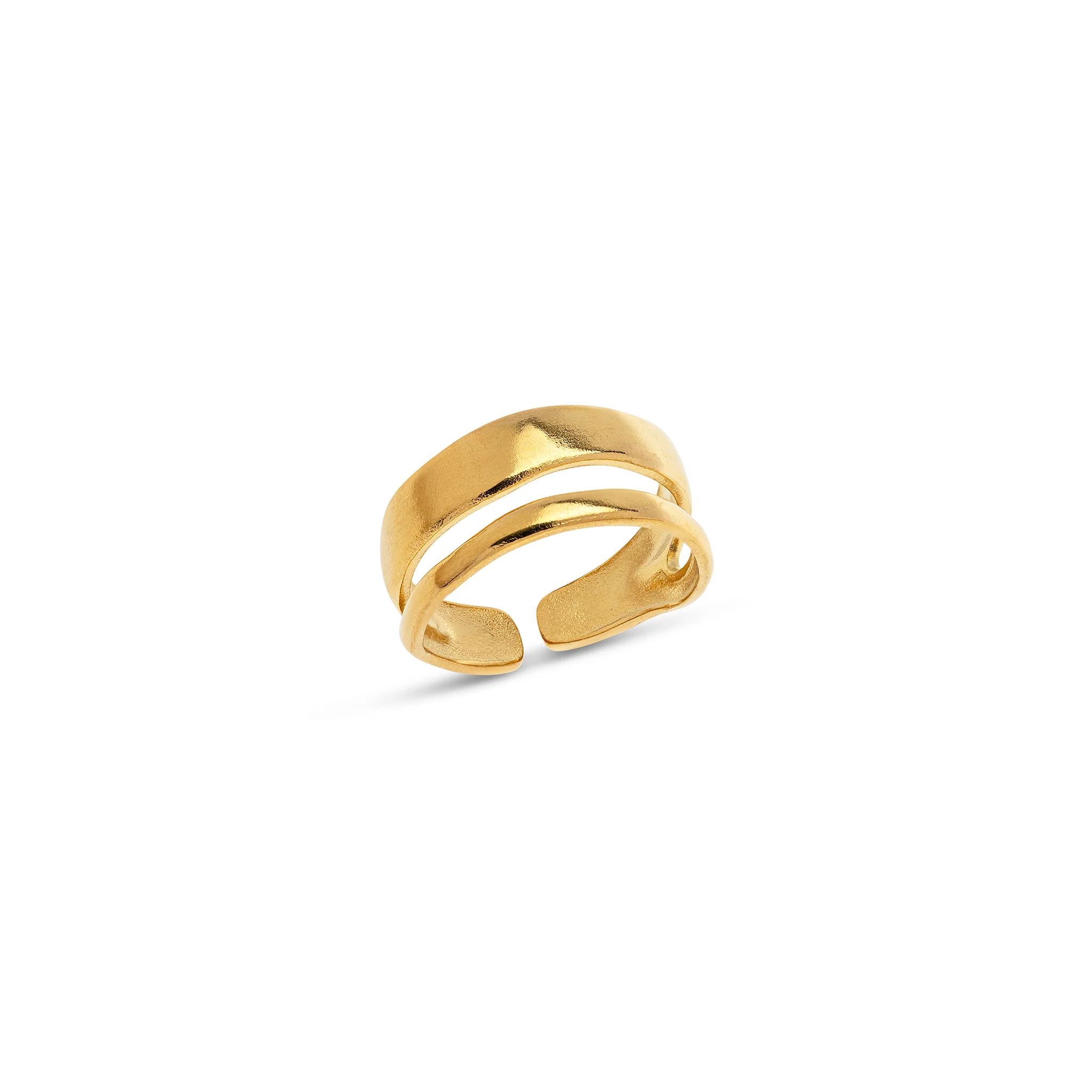 Willa - SlÀt Duo Ring Rostfritt StÄl