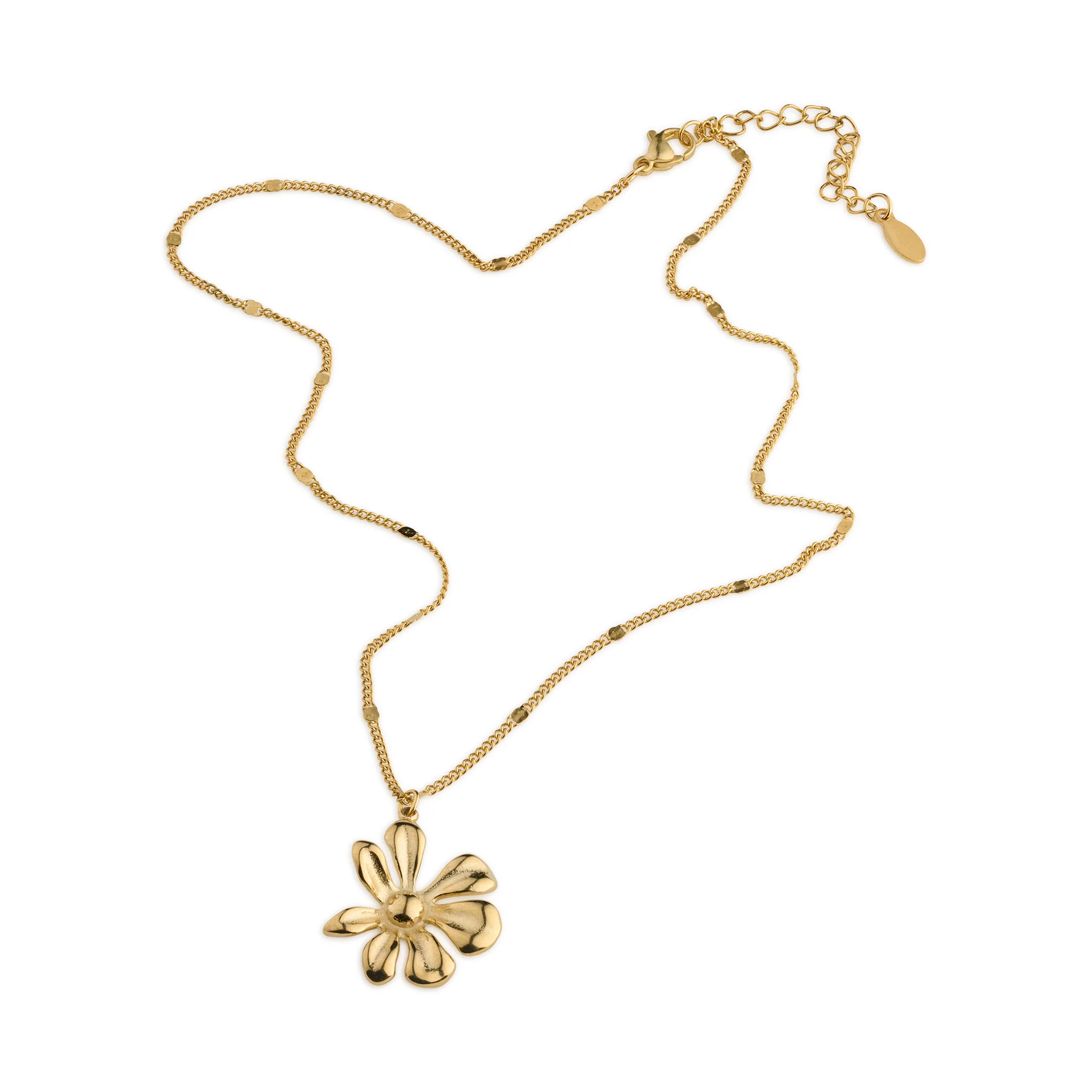 Winry - Hängande Halsband Blomma Rostfritt Stål - Image 2