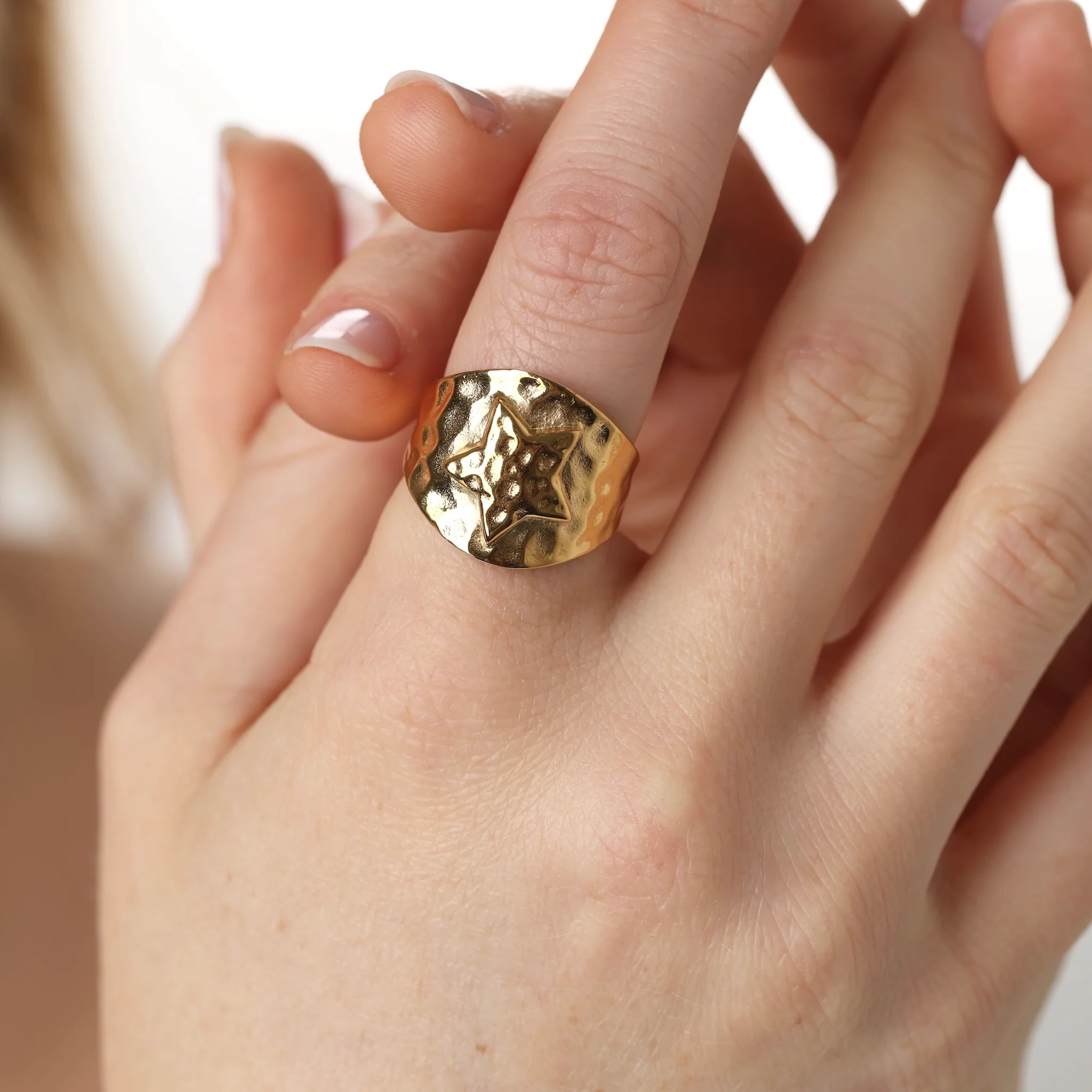 Yrsa - Ring med Stjärna Rostfritt Stål - Image 6